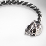 cult925 handcrafted skull bracelet in massive 925 sterling silver