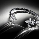 cult925 handcrafted fleur de lys bracelet in massive 925 sterling silver