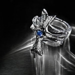 cult925 maltese ring with blue saphire
