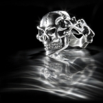 cult925 skull & bones ring