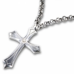 cult925 cross with white diamond